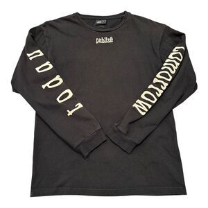 Publish Today For Tomorrow Crew Neck Long Sleeve Logo T-Shirt  Men's Size‎ Small
